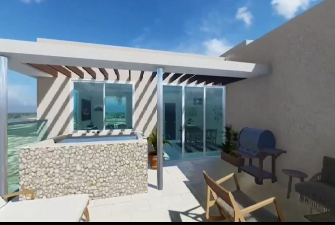 Terraza de Palmares Residences es un proyecto de torres de apartamentos y penta house, ubicados en Caleta, La Romana, con vista a la isla catalina, en primera linea con vista al mar, walking distance al Hotel Hilton y Capitan Kidd, Yatcha and club, asi como tambien todos lo restaurantes de la playa de Caleta, la zona de mayor desarrollo en La Romana.